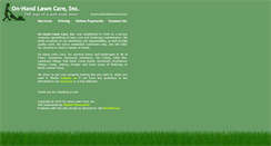 Desktop Screenshot of onhandlawncare.com